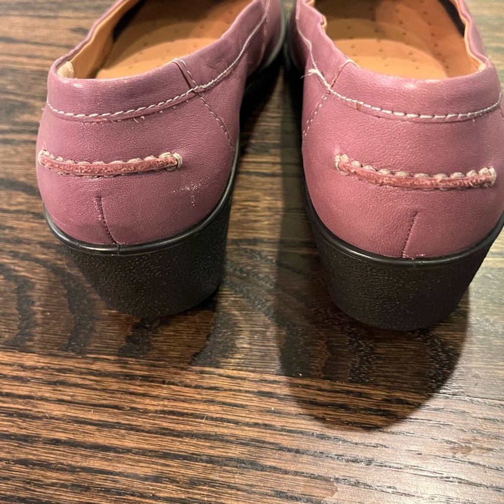 Hotter Comfort Concept Mauve Leather Shoes - Picture 4 of 6